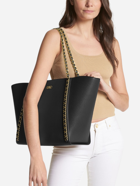 Сумка шопер жіноча з натуральної шкіри Michael Kors 30S3G5WT7L-001 Чорна (800070308001) - зображення 2