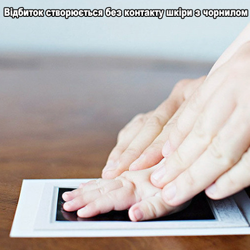 Набір для відбитка рук та ніжок 95*57мм чорного кольору. Комплект для відбитків лапок домашніх тварин - зображення 3