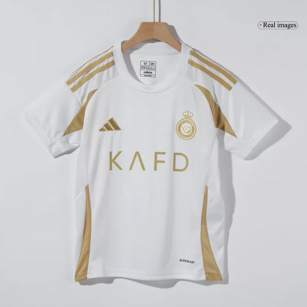 Дитяча футбольна форма Adidas Ronaldo (Роналдо) Al-Nasr (Аль-Наср) 2025, розмір 26 (зріст 140–150 см), біла - изображение 4