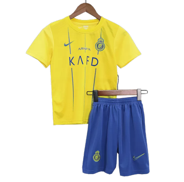 Дитяча футбольна форма Nike Ronaldo (Роналдо) Al-Nasr (Аль-Наср) 23/24, розмір 28 (зріст 150–160 см), жовта - изображение 3