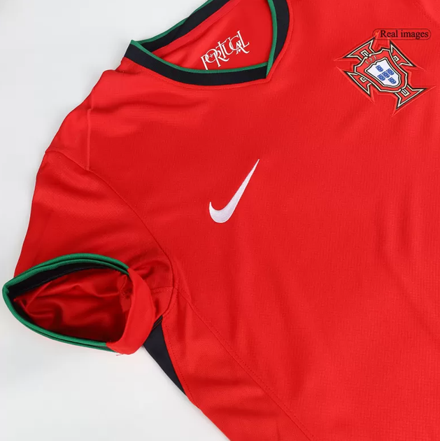 Дитяча футбольна форма Nike Ronaldo (Роналдо) збірна Португалії 2025, розмір 26 (зріст 140–150 см), червоно-зелена - изображение 5