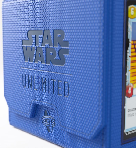 Преміальний футляр Gamegenic Star Wars Unlimited для 60 гральних карт Синя (4251715413784) - зображення 19