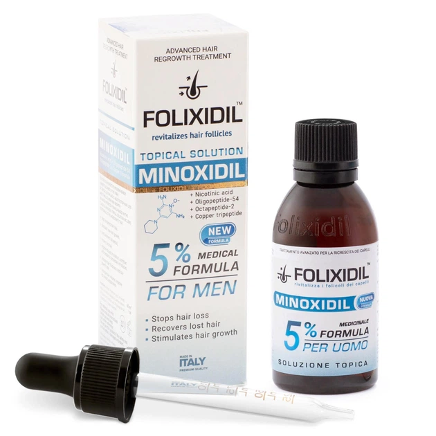 Миноксидил Folixidil 5% от выпадения волос, для роста волос и бороды - изображение 2
