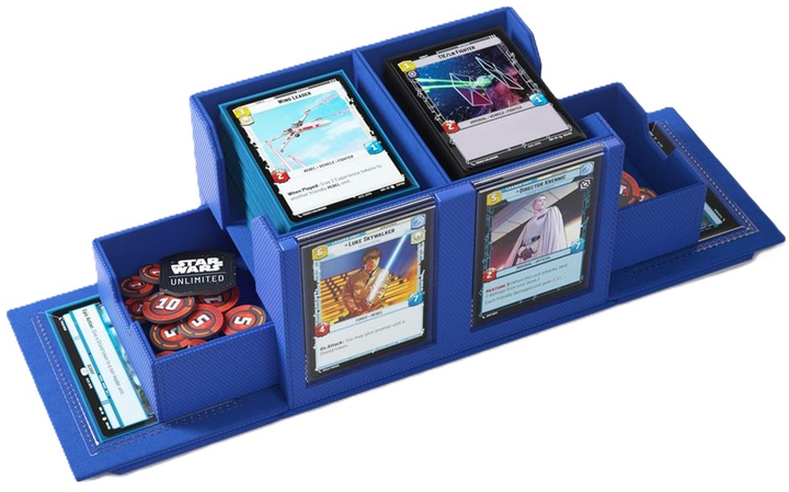 Premium pudełko Gamegenic Star Wars Unlimited na 2 talie do gry Blue (4251715413845) - obraz 12
