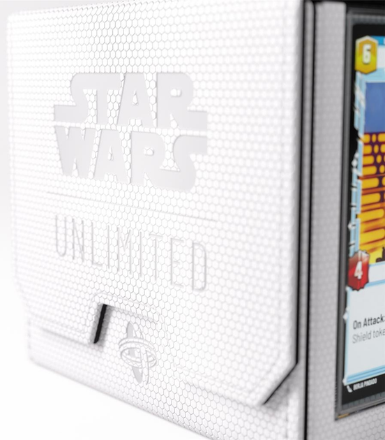 Преміальний футляр Gamegenic Star Wars Unlimited для 2 колод карт White/Black (4251715413876) - зображення 19