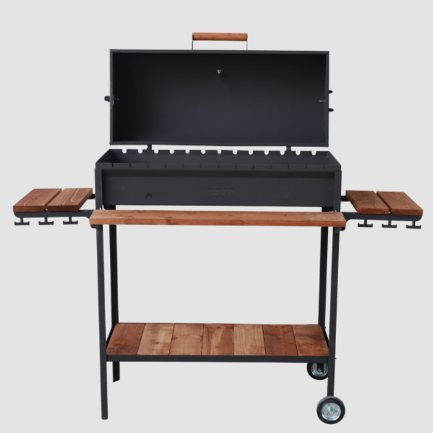Мангал-гриль барбекю Vesuvi BBQ Wood 800 на 13 шампурів (m-Wood800) - зображення 2
