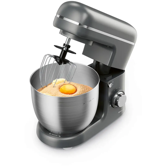 Кухонный комбайн, планетарный миксер, тестомисс SilverCrest SKM 600 C2 Grey - изображение 4