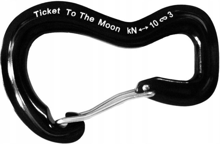 Karabinki do hamaka Ticket To The Moon TTTM AL-6061 1000 kg (TMBINER10) - obraz 2