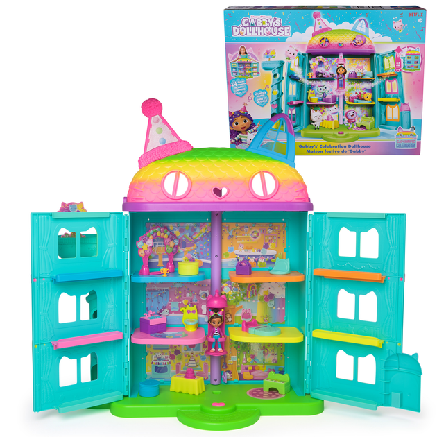 Zestaw zabawek Spin Master Gabby's Dollhouse Purrfect Dollhouse Rainbow (0681147027183) (955555908642687) - Outlet - obraz 1