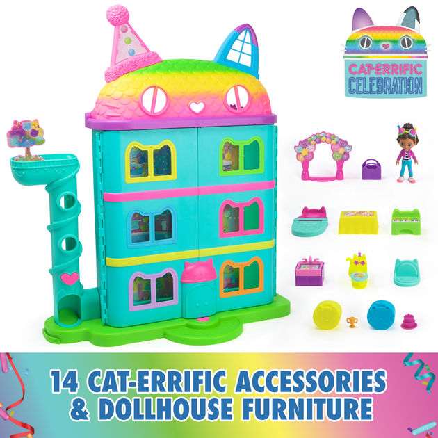 Ігровий набір Spin Master Gabby's Dollhouse Purrfect Dollhouse Rainbow (0681147027183) (955555908642646) - Уцінка - зображення 5