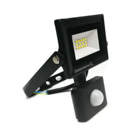 Чорний прожектор з датчиком руху Horoz Pars/S-10 SMD LED 10W 6400K IP65 800 Lm - зображення 2
