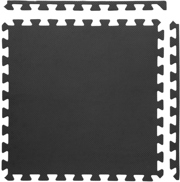 Mata puzzle HMS One Fitness MP10 10 mm 4 elementy Black (5907695590753) - obraz 3