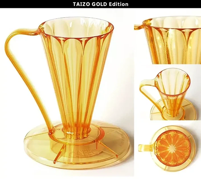Пуровер Cafec Deep 27 Tritan Flower Dripper Taizo Gold (2EF2B9F7E86E) - изображение 4