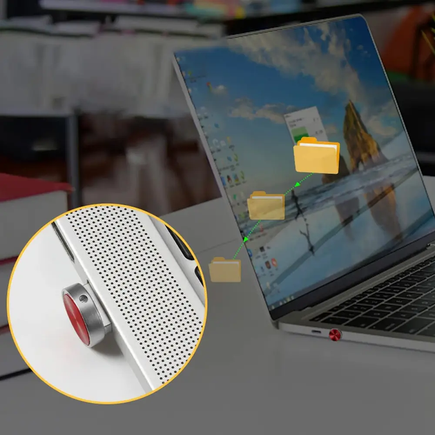 Флешка міні кнопка 64GB, USB 2,0 / Металева для ноутбука / Флеш накопичувач Jaster (L) - изображение 3