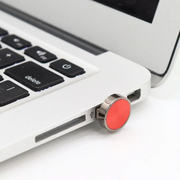Флешка міні кнопка 64GB, USB 2,0 / Металева для ноутбука / Флеш накопичувач Jaster (L) - изображение 5