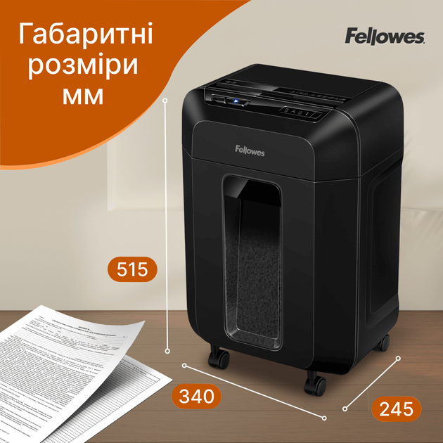 Шредер Fellowes AutoMAX 90M 7 листов 4x12 мм 17 л (f.U4633601) - Фото 6 Шредер Fellowes AutoMAX 90M 7 листов 4x12 мм 17 л (f.U4633601) - изображение 6
