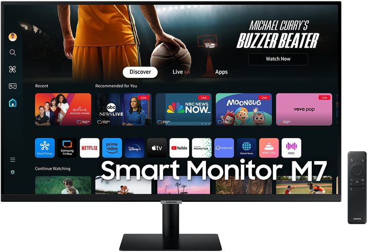 Monitor 32" Samsung Smart Monitor M7 S32DM700UU Black (LS32DM700UUXEN) - obraz 1