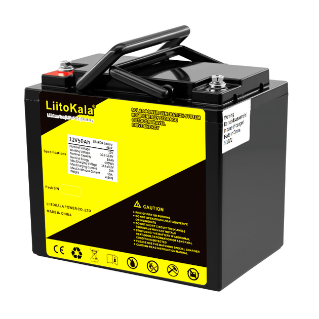 Аккумулятор LiitoKala LiFePO4 12V 50Ah (600Wh), 3000+ циклов - Фото 2 Аккумулятор LiitoKala LiFePO4 12V 50Ah (600Wh), 3000+ циклов - изображение 2
