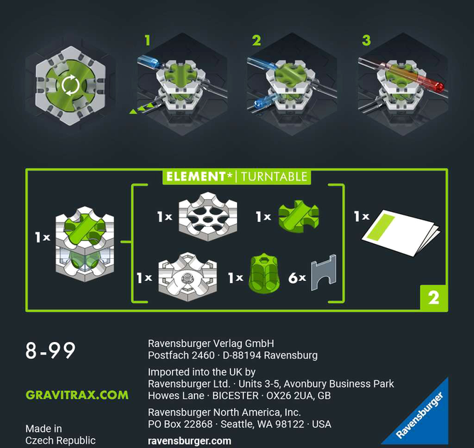 Zestaw zabawek Ravensburger Gravitrax Pro Element Turntable (4005556224333) - obraz 2