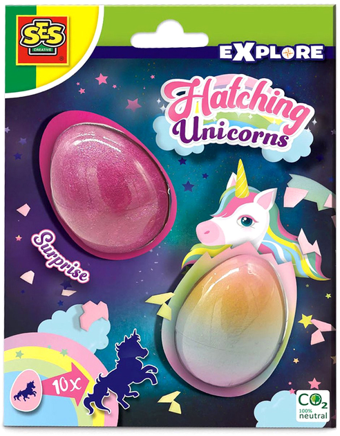 Zestaw zabawek Ses Creative Explore Hatching unicorns (8710341250898) - obraz 1