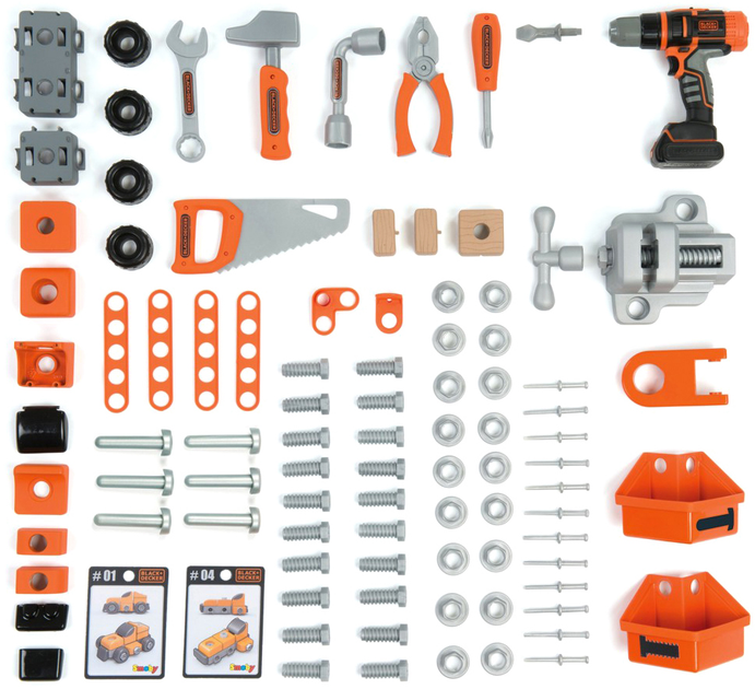 Zestaw zabawek Smoby Black & Decker Warsztat Bricolo Ultimate (3032163607304) - obraz 3