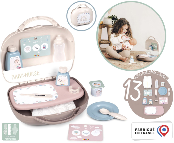 Валіза опікуна Smoby Baby Nurse з аксесуарами (3032162203675) - зображення 4