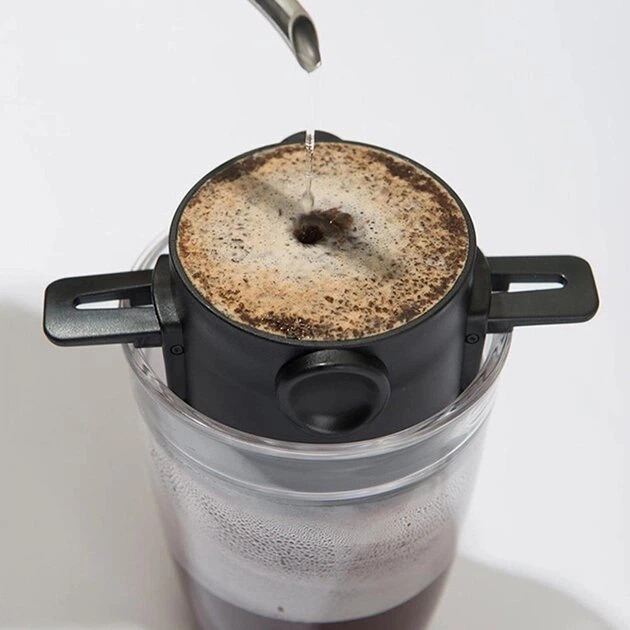 Пуровер/воронка/фільтр Semi Coffee Maker многоразовая, Brown для ручного заварювання кави - изображение 2