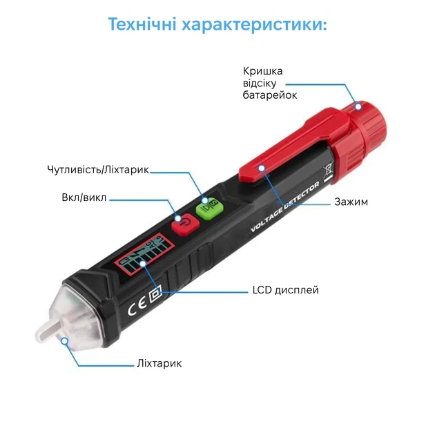 Мультиметр Kingsdun KS-4080003 - Фото 4 Мультиметр Kingsdun KS-4080003 - зображення 4