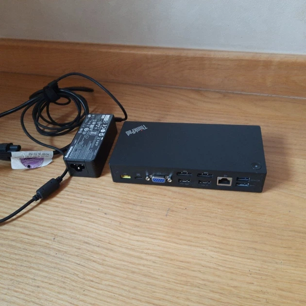 Док-станція Lenovo ThinkPad USB-C Dock 40A9/USB Type-C/VGA, DisplayPort/USB 3.0, USB 2.0/Gigabit Ethernet б/в - зображення 3
