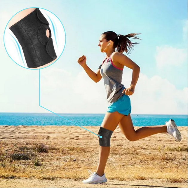 Фиксатор для коленной чашечки Knee Support Бандаж Черный - изображение 4