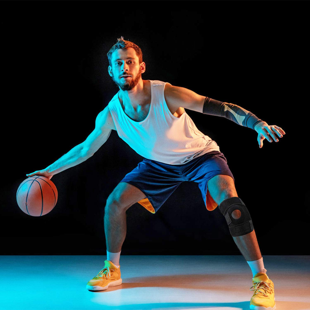 Фиксатор для коленной чашечки Knee Support Бандаж Черный - изображение 5