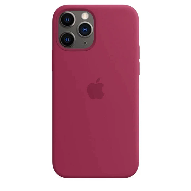 Чехол Silicone case для IPhone 12 Pro Rose red бордовый - Фото 1 Чехол Silicone case для IPhone 12 Pro Rose red бордовый - изображение 1