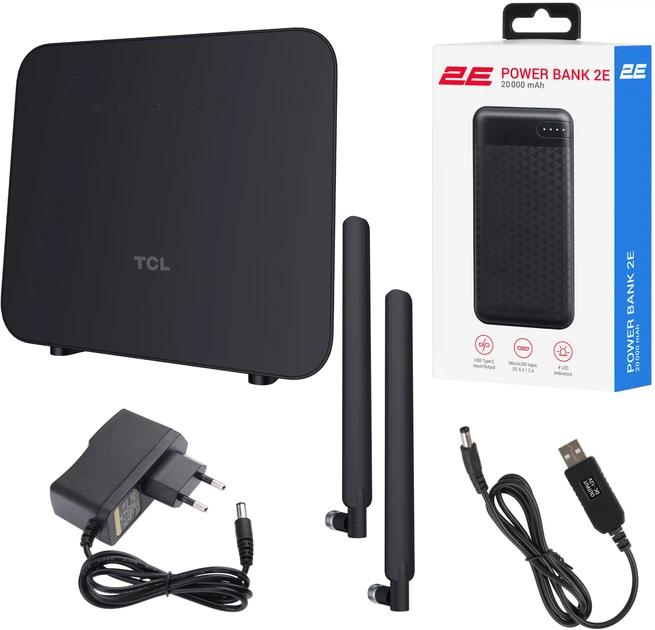Роутер TCL LINKHUB (HH42CV2) LTE Wi-Fi + Power Bank 20000мА*ч + USB-DC кабель 12В (694743657296) - изображение 10
