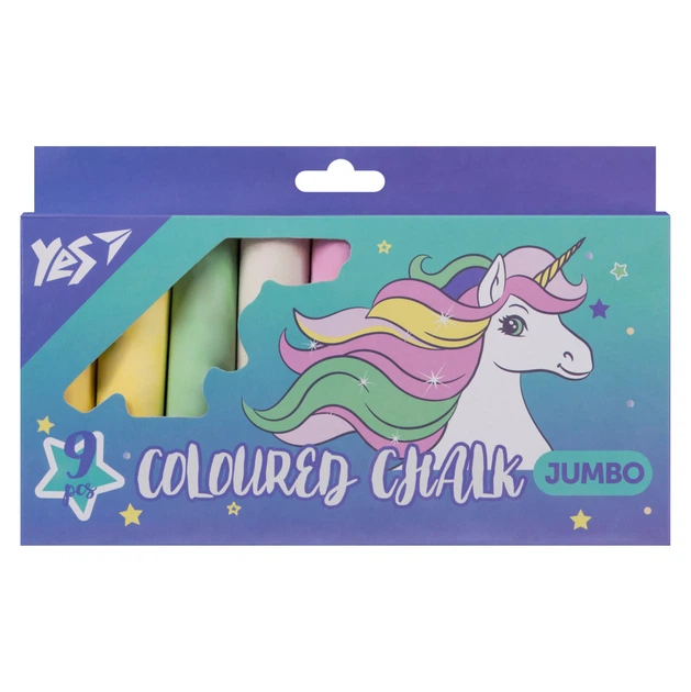 Мел цветной круглый Yes Glamour 400507 9 цветов - Фото 1 Мел цветной круглый Yes Glamour 400507 9 цветов - изображение 1