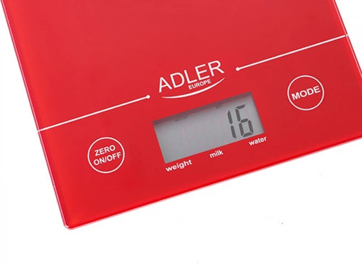 Кухонные весы электронные Adler AD 3138 Red - изображение 3