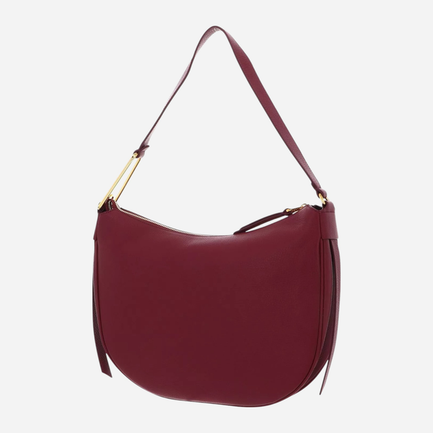 Torebka hobo damska skórzana Coccinelle E1NE0130201-R77 Bordowa - obraz 4