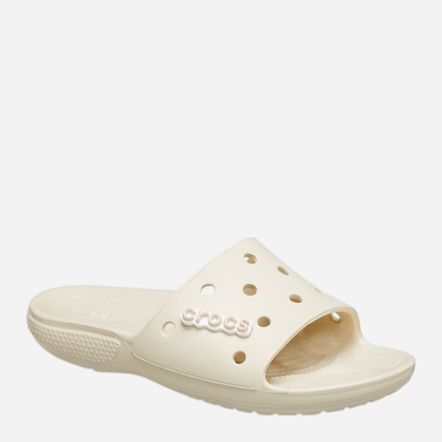 Жіночі шльопанці для пляжу Crocs Classic Slide 206121-2Y2 36-37 (M4/W6) 22 см Бежеві (191448961586) - зображення 5