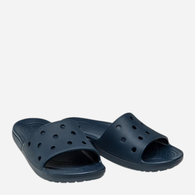 Klapki damskie basenowe Crocs Classic Slide 206121-NAV 37-38 (M5/W7) 23 cm Granatowe - obraz 4