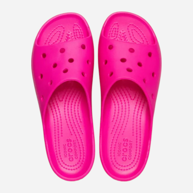 Жіночі шльопанці для пляжу Crocs Classic Platform Slide 208180-6TW 38-39 (M6/W8) 24 см Рожеві (196265652921) - зображення 4