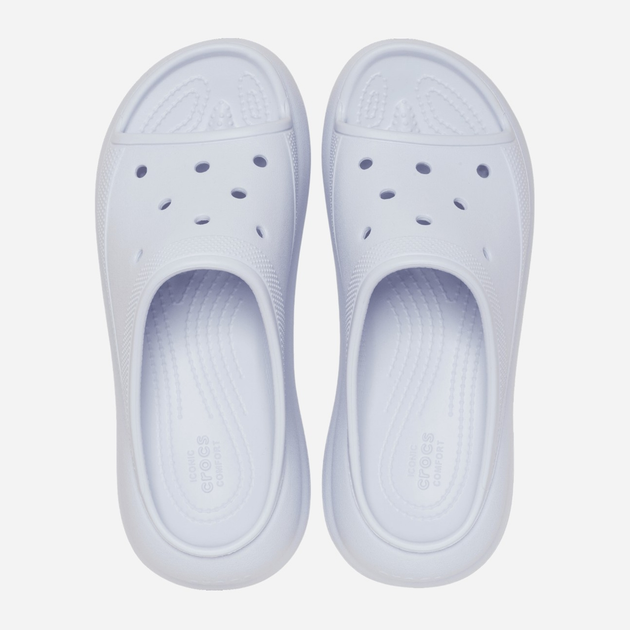 Жіночі шльопанці Crocs Mellow Recovery 208731-5AF 36-37 (M4/W6) 22 см Світло-блакитні (196265687848) - зображення 3