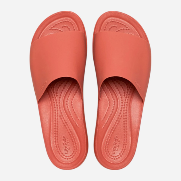 Жіночі шльопанці Crocs Brooklyn Slide 208728-2DT 42-43 (M9/W11) 27 см Червоні (196265603206) - зображення 5