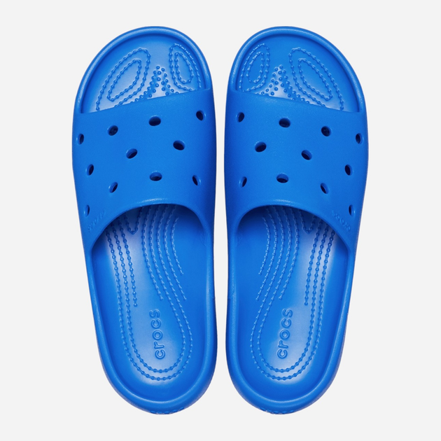 Klapki damskie basenowe Crocs Classic Slide v2 209401-4KZ 38-39 (M6/W8) 24 cm Niebieskie - obraz 3