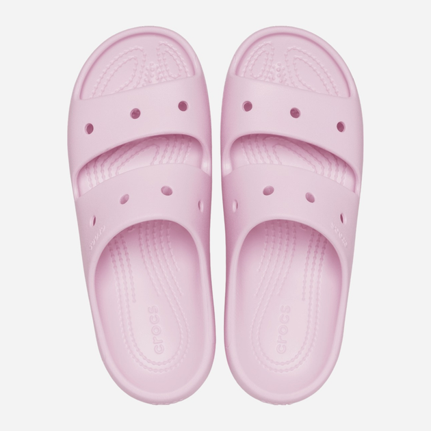 Жіночі шльопанці для пляжу Crocs Classic Sandals V2 209403-6GD 38-39 (M6/W8) 24 см Світло-рожеві (196265535323) - зображення 3