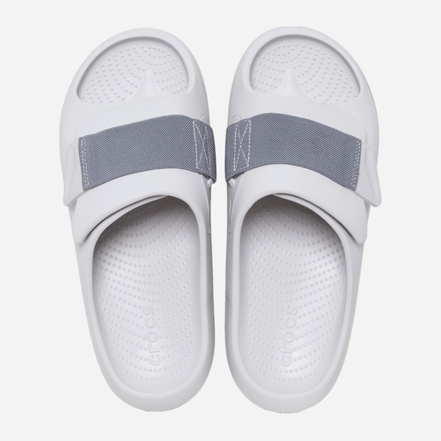Чоловічі шльопанці для пляжу Crocs Mellow Luxe Recovery Slide 209413-1FT 46-47 (M12) 30 см Світло-сірі (196265656424) - зображення 3