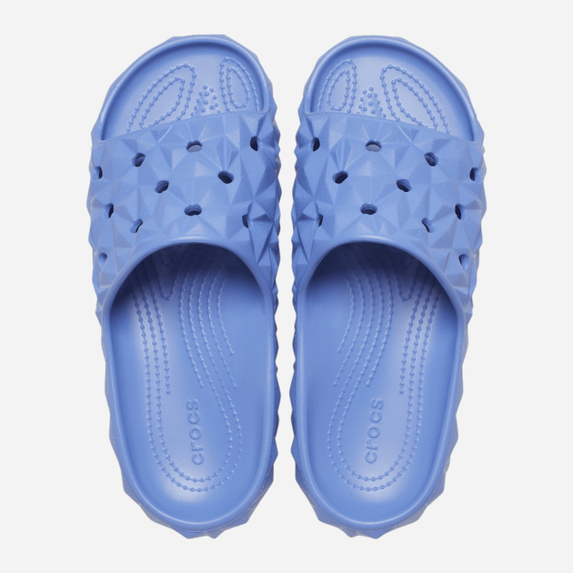 Жіночі шльопанці для пляжу Crocs Classic Geometric V2 209608-4ON 36-37 (M4/W6) 22 см Блакитні (196265555246) - зображення 3