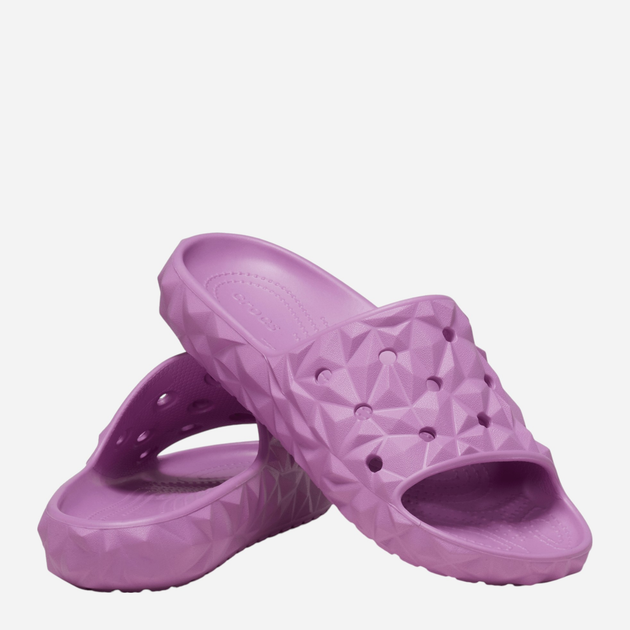 Жіночі шльопанці для пляжу Crocs Classic Geometric V2 209608-6WQ 39-40 (M7/W9) 25 см Фіолетові (196265555758) - зображення 2
