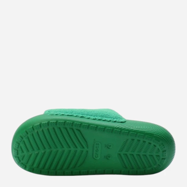Klapki męskie Crocs Classic Towel Slide 209962-3WH 43-44 (M10/W12) 28 cm Zielone - obraz 5