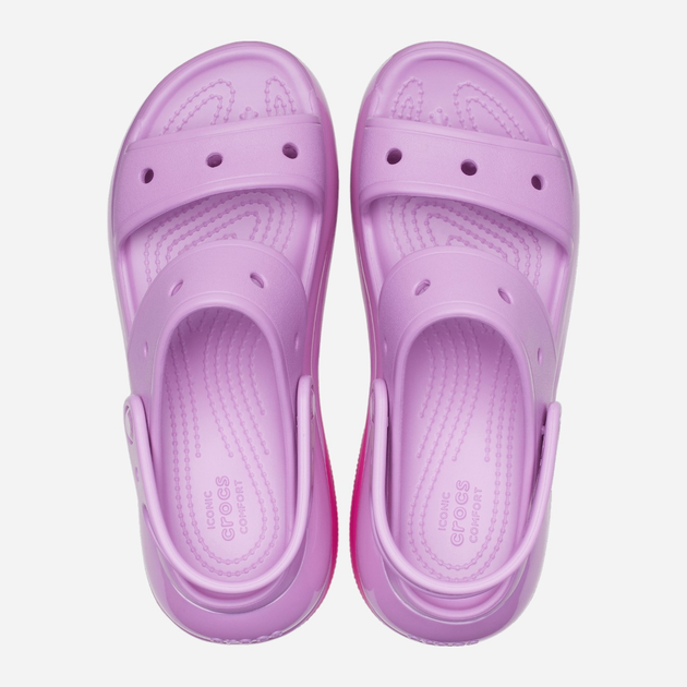 Sandały damskie na grubej podeszwie Crocs Mega Crush 207989-6WQ 39-40 (M7/W9) 25 cm Fioletowe - obraz 3