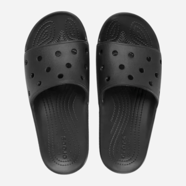 Klapki damskie basenowe Crocs Classic Slide 206121-BLK 36-37 (M4/W6) 22 cm Czarne - obraz 5
