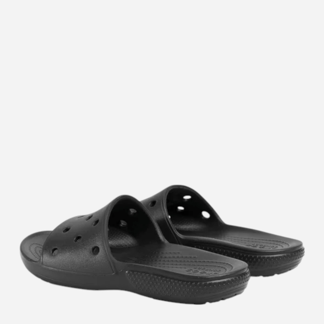 Klapki damskie basenowe Crocs Classic Slide 206121-BLK 37-38 (M5/W7) 23 cm Czarne - obraz 4